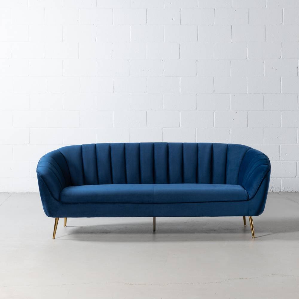 AUDREY - Blue Fabric Sofa