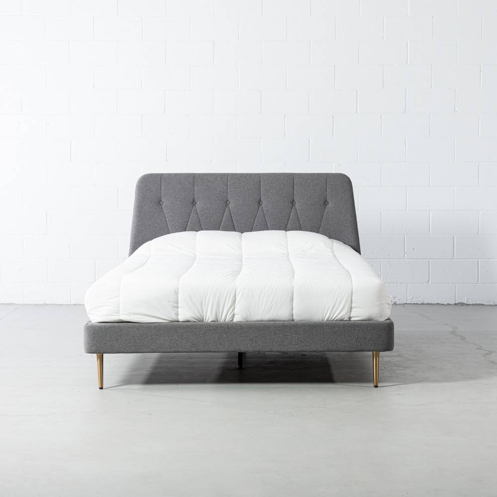 CLARA - Dark Grey Fabric Bed - FINAL SALE