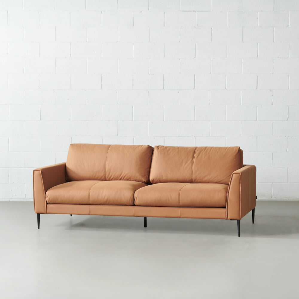 GIORGIO - Brown Fabric 3-Seater Sofa - FINAL SALE