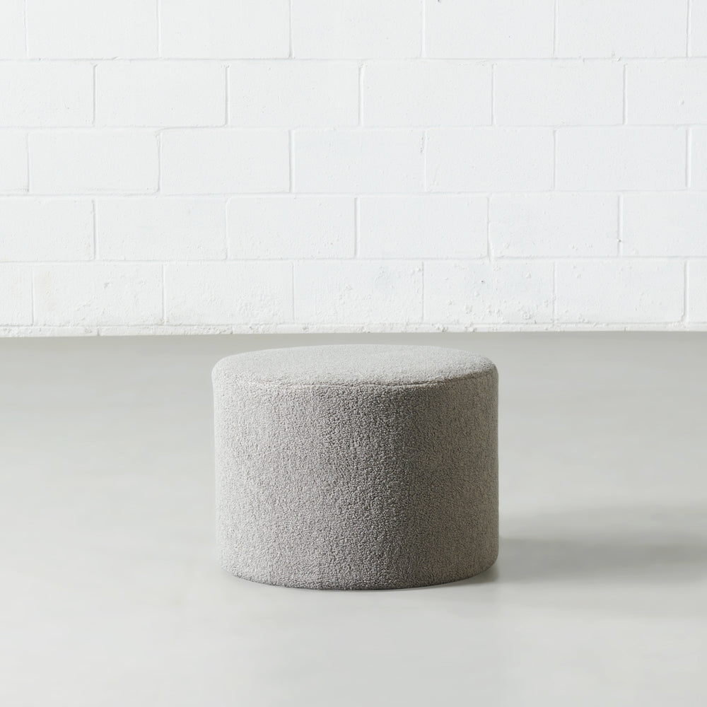 BACIO - Dark Grey Fabric Ottoman