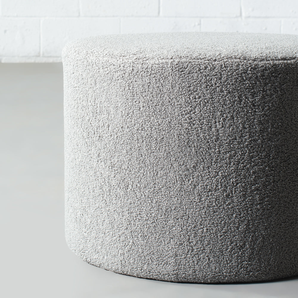 BACIO - Dark Grey Fabric Ottoman