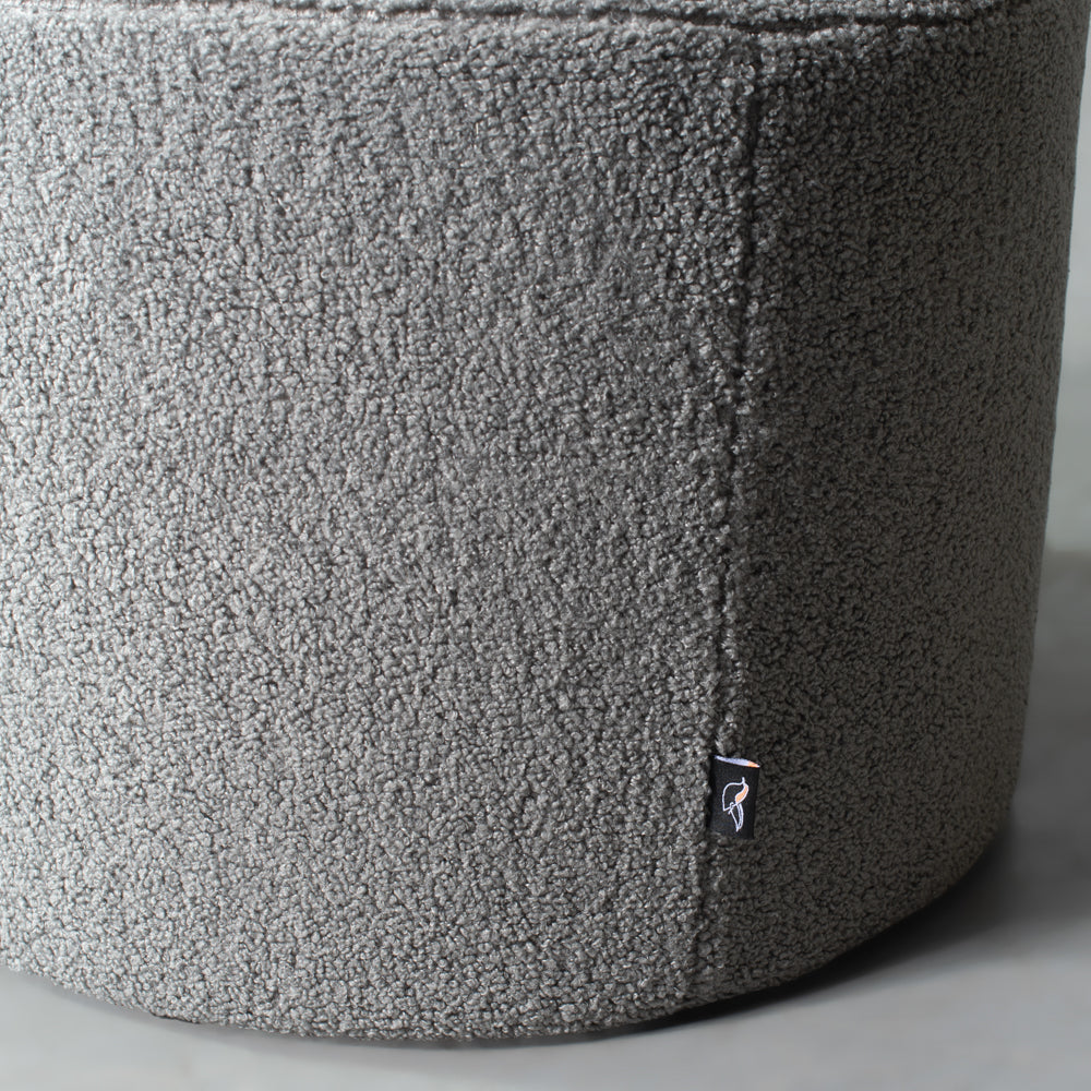 BACIO - Dark Grey Fabric Ottoman