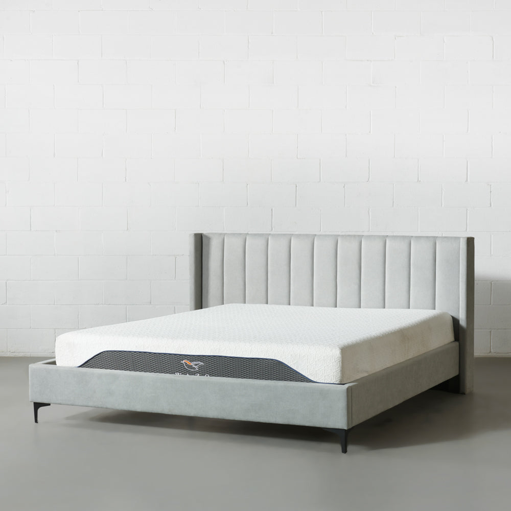 COVA - Grey Fabric Bed