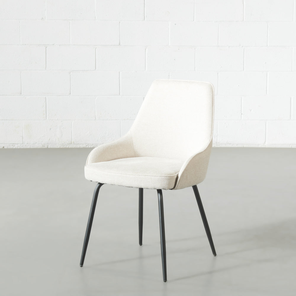 JOLIE - Beige Fabric Dining Chair