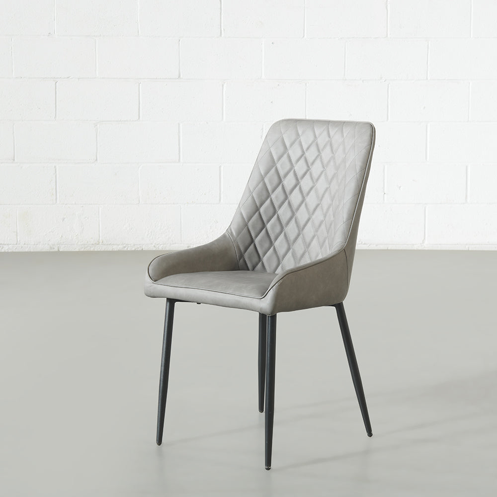 SOHO - Grey Vegan Leather Dining Chair