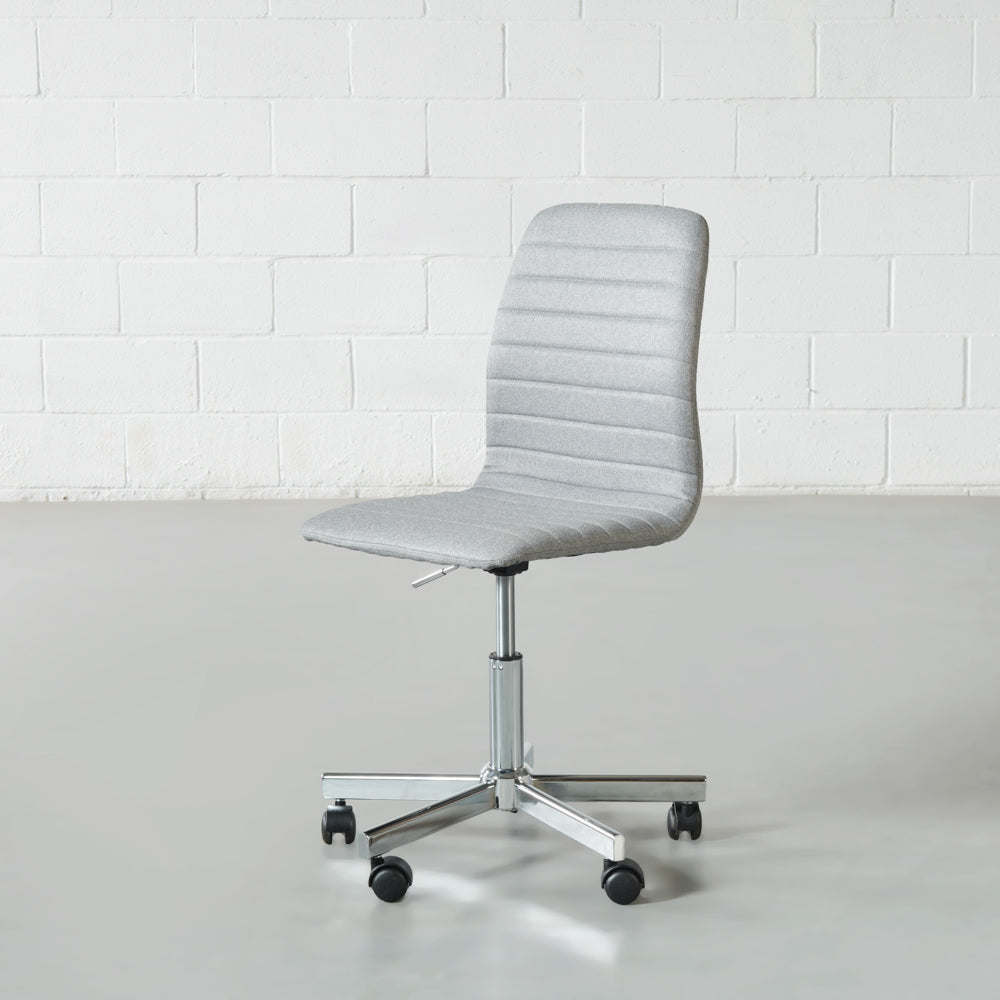 AMANDA - Grey Fabric Desk Chair - FINAL SALE