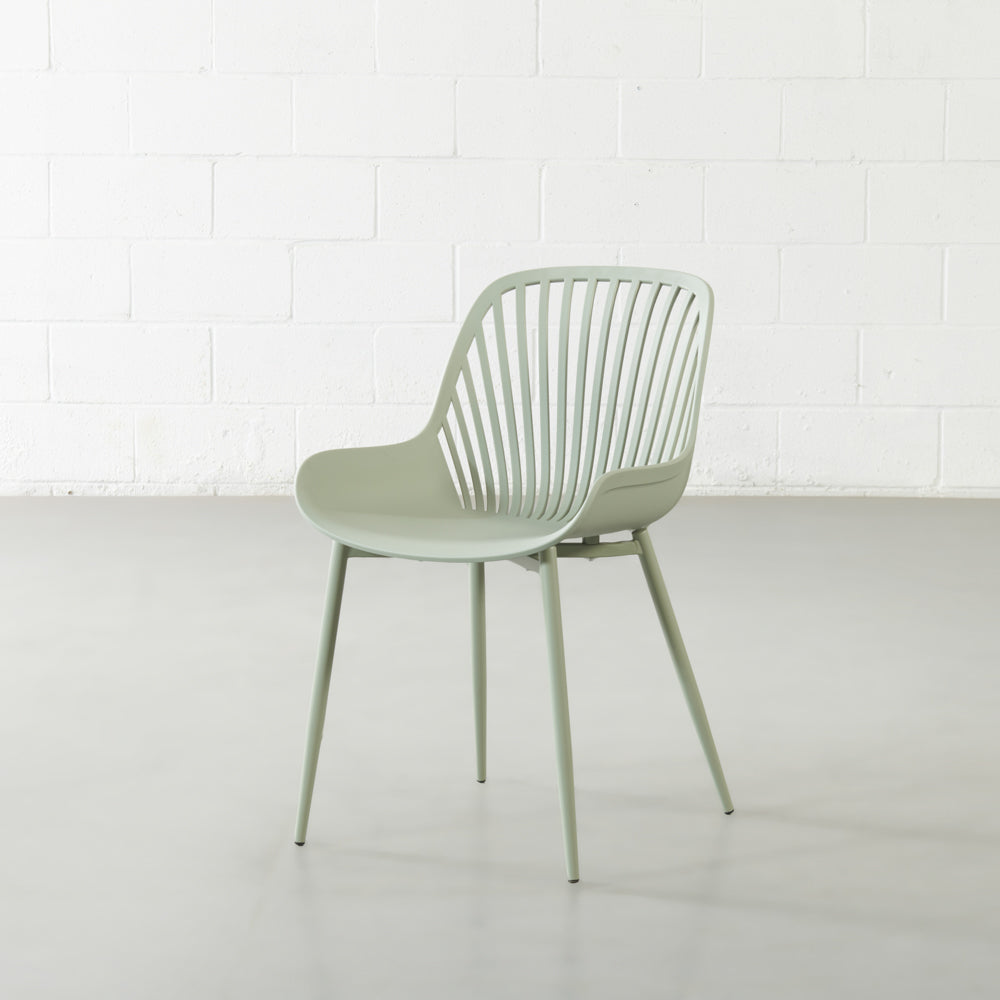 DANIELLA - Green Plastic Dining Chair