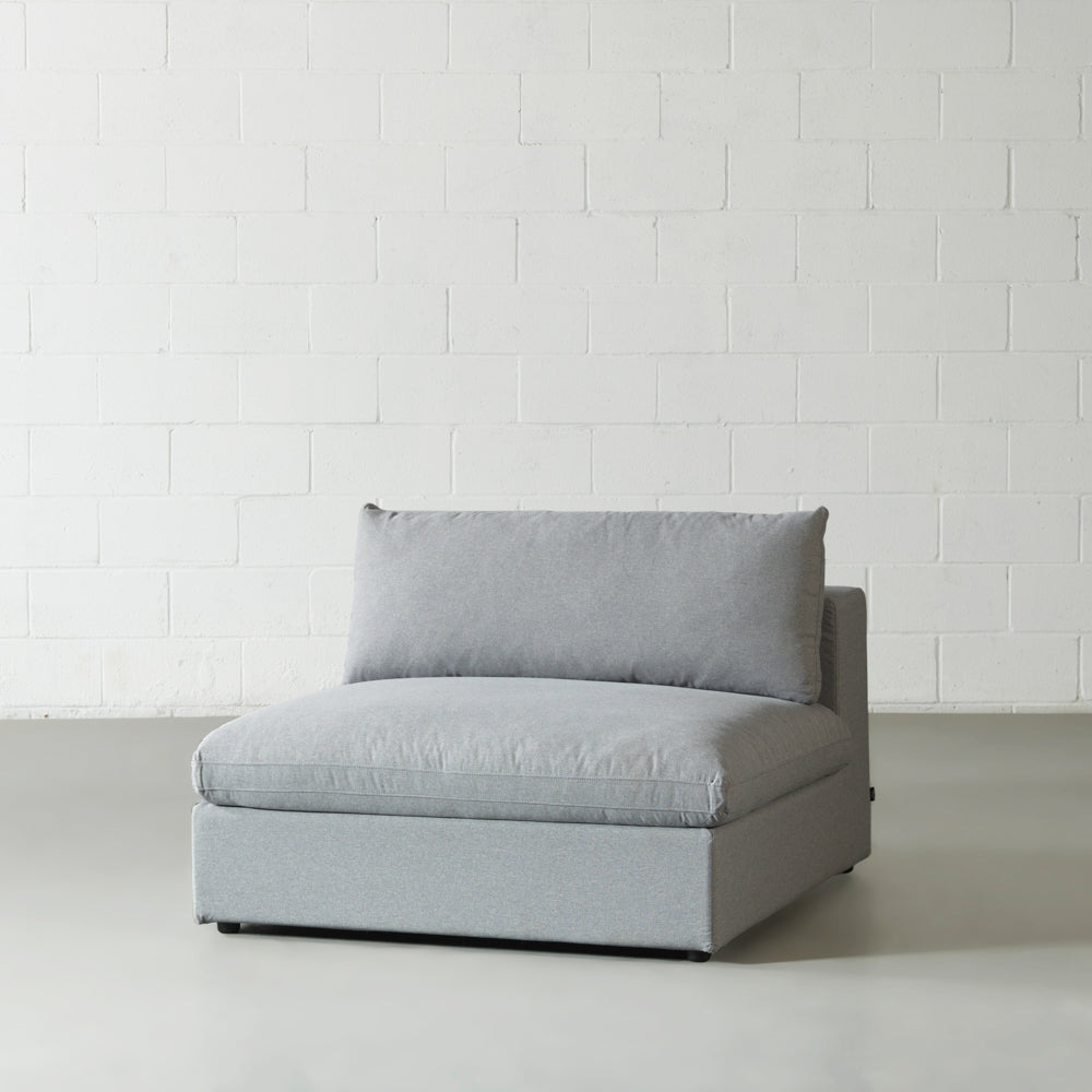 COSMIC - Grey Fabric Armless Chair Module