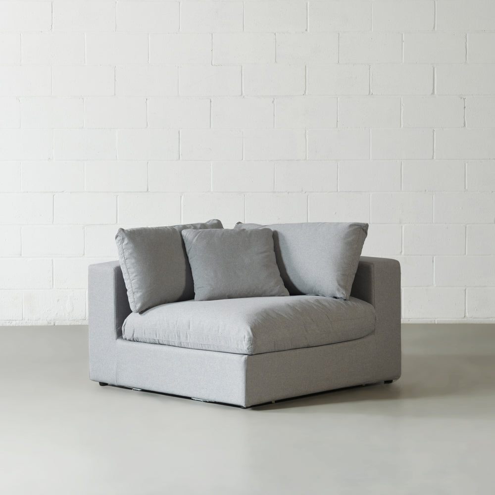 COSMIC - Grey Fabric Corner Chair Module