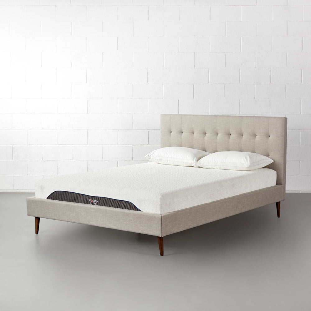 CASELLE - Beige Fabric Bed