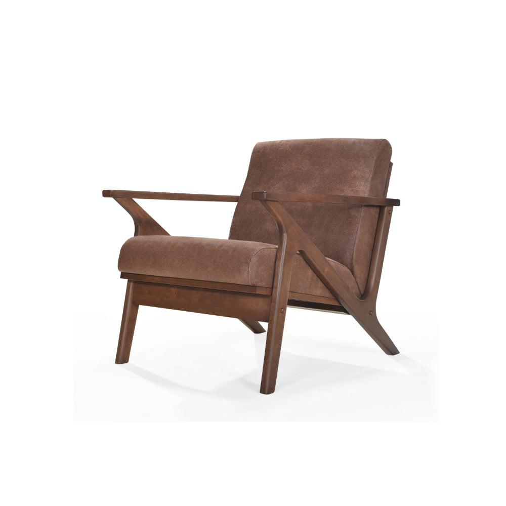 BIANCA Brown Leather Lounge Chair