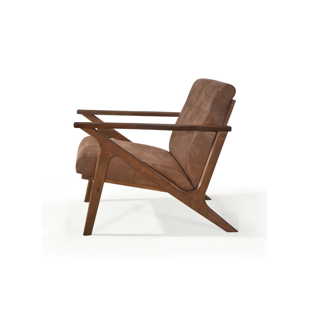 BIANCA Brown Leather Lounge Chair