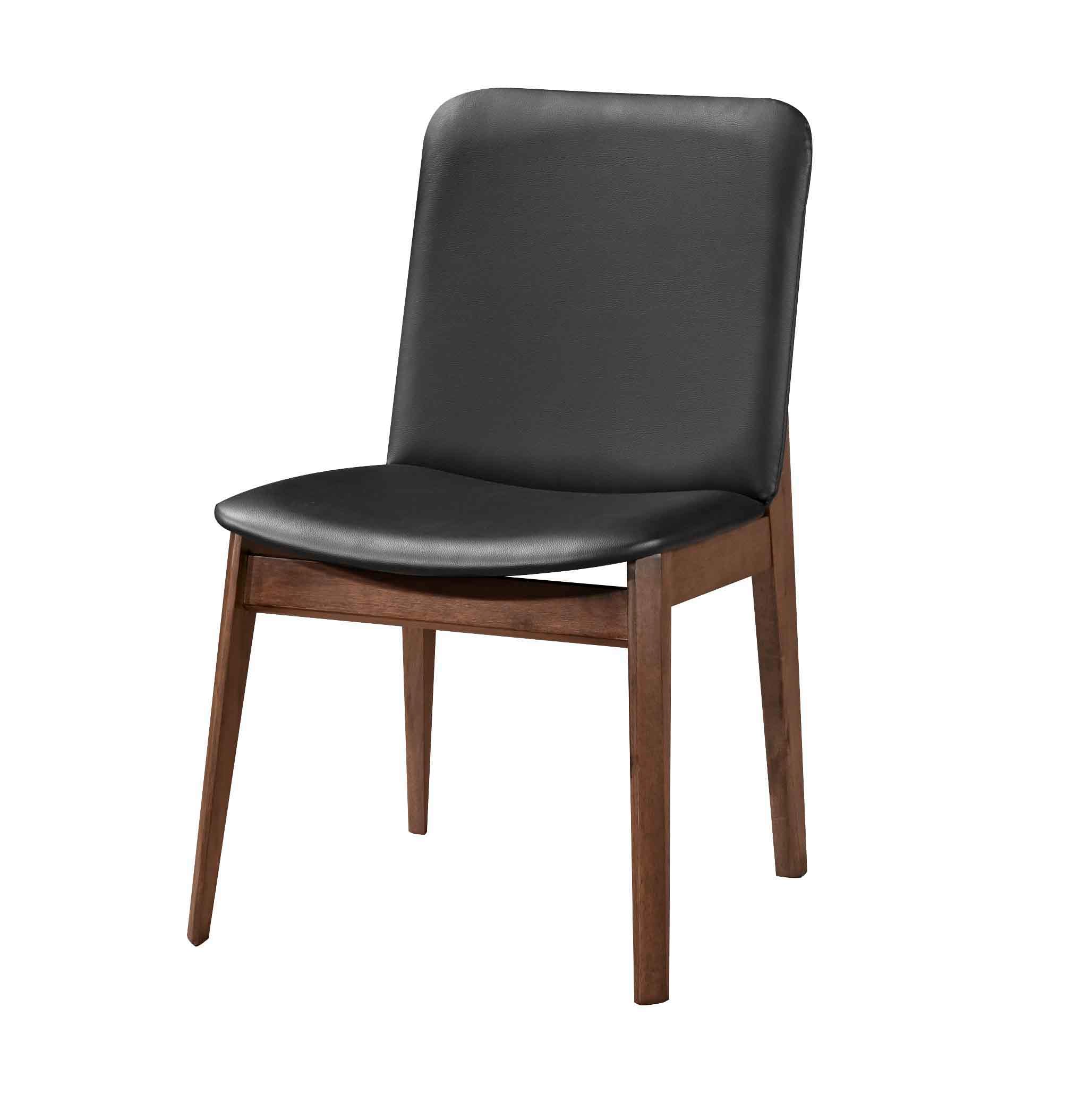 HARRIS - Black Leather Dining Chair