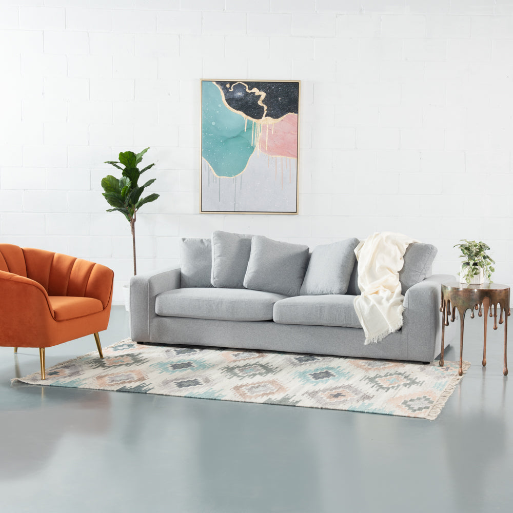 BRYCE - Grey Fabric Sofa