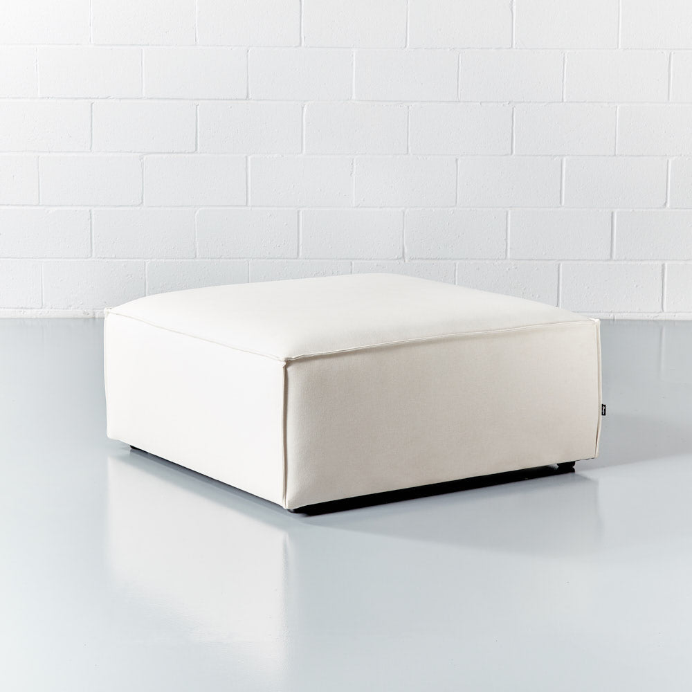 MASON - Cream Fabric Ottoman