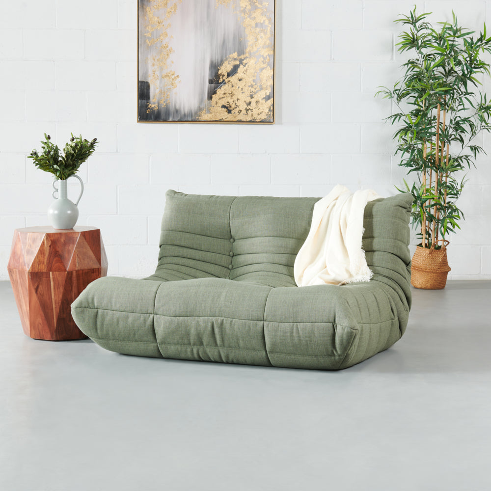 KABINE - Green Fabric Two Seater Module