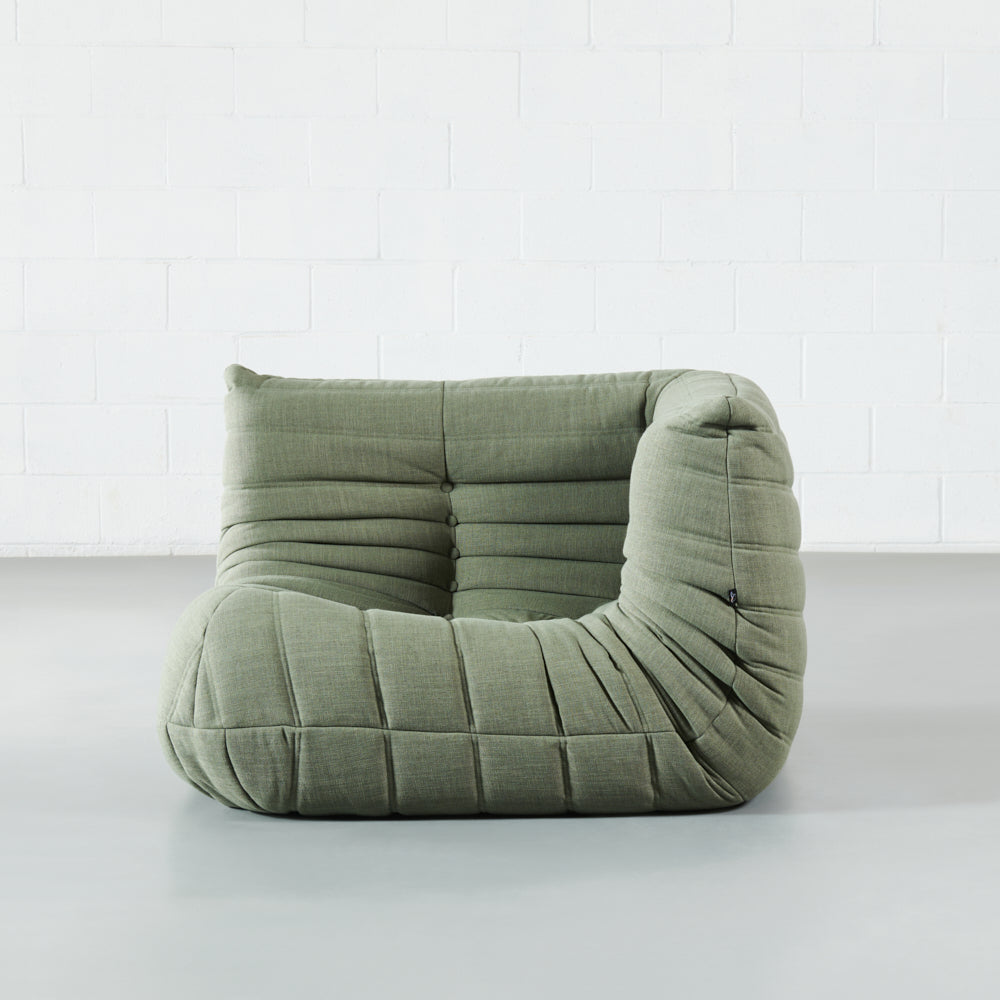 KABINE - Green Fabric Corner Chair Module