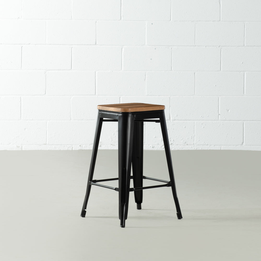 INDUSTRIE - Black Counter Stool (65 cm)