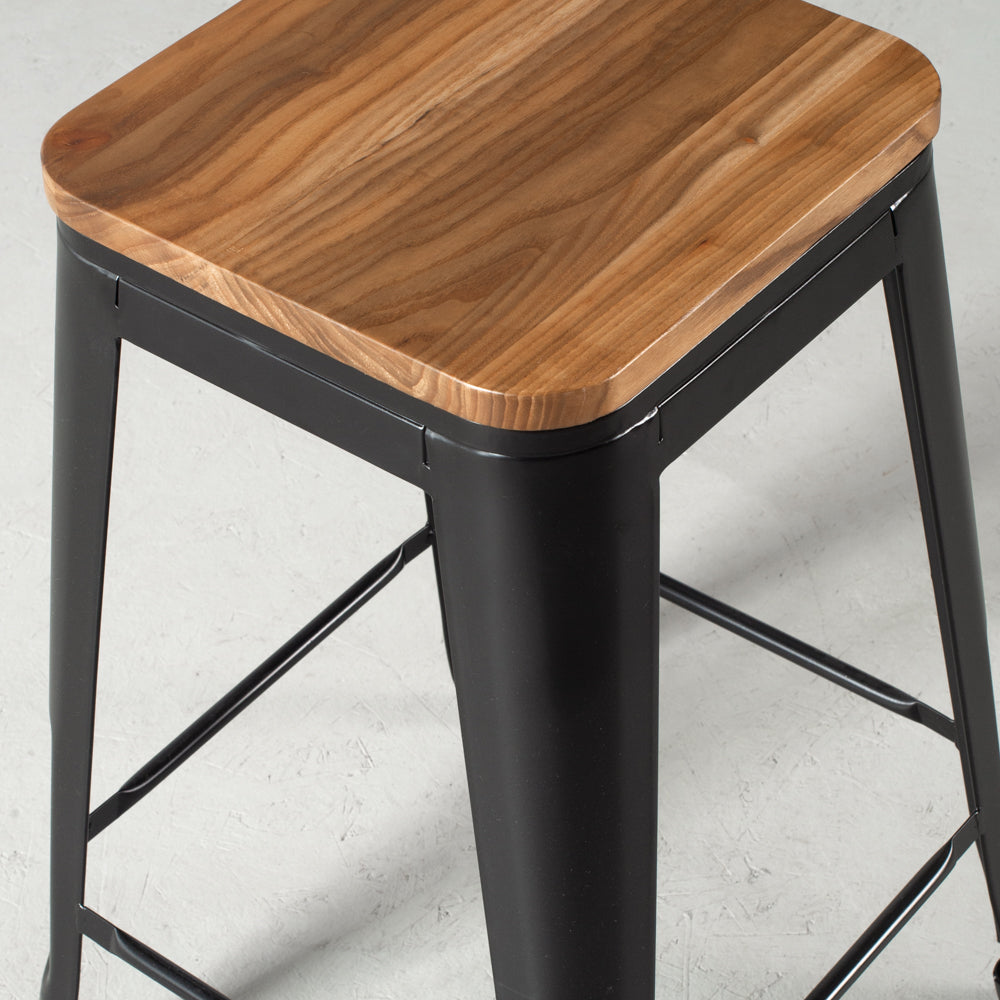 INDUSTRIE - Black Counter Stool (65 cm)