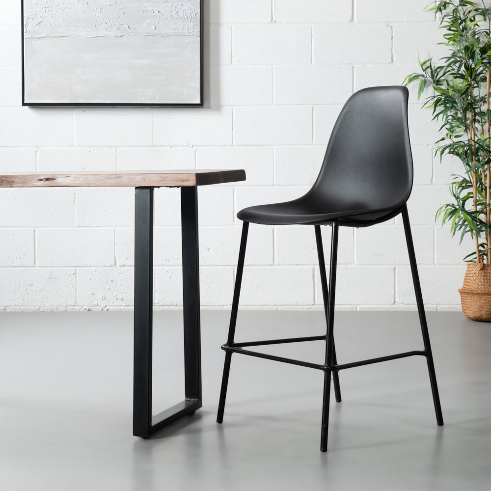 ELLEN - Black Counter Stool