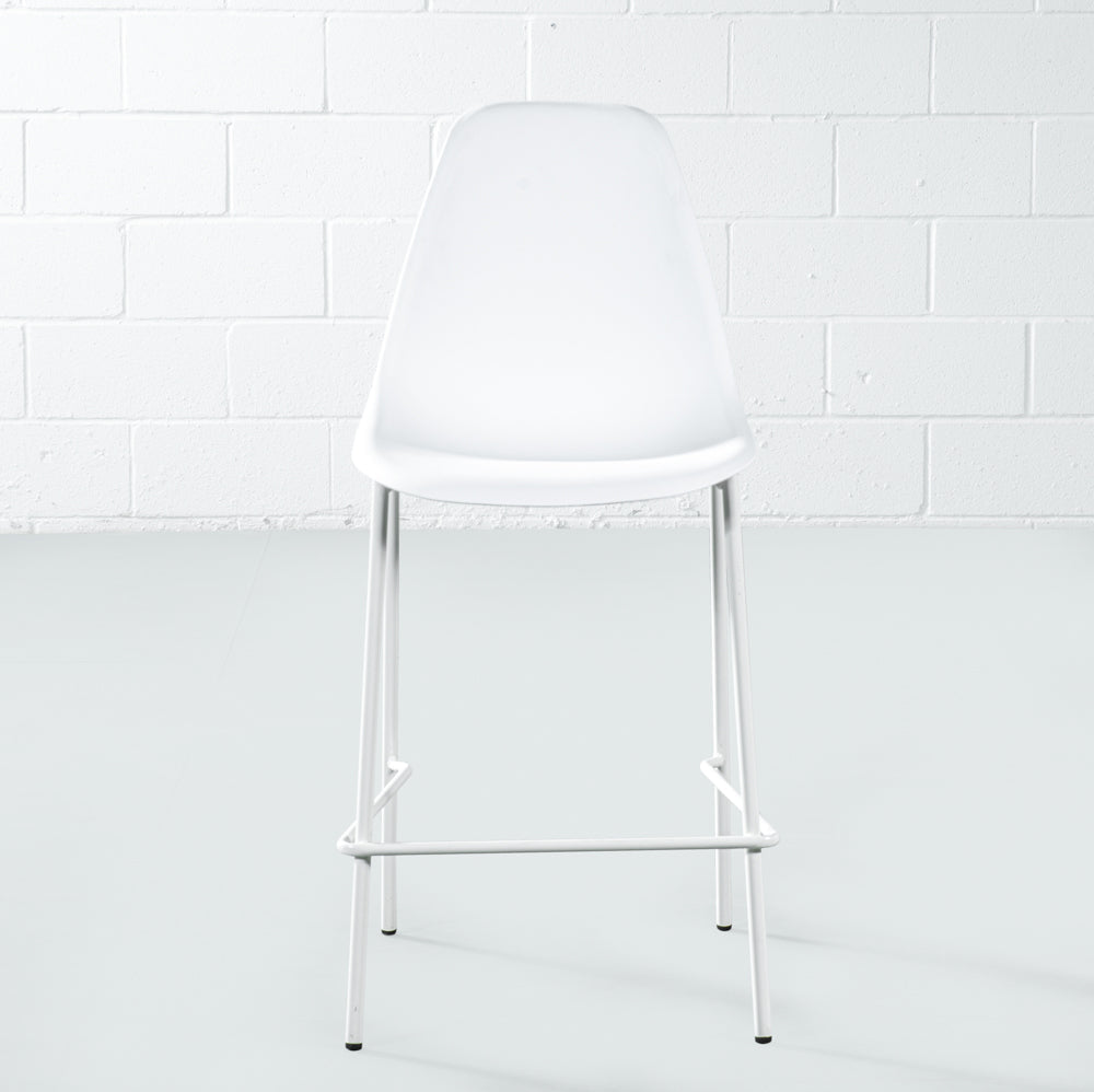 ELLEN - White Counter Stool