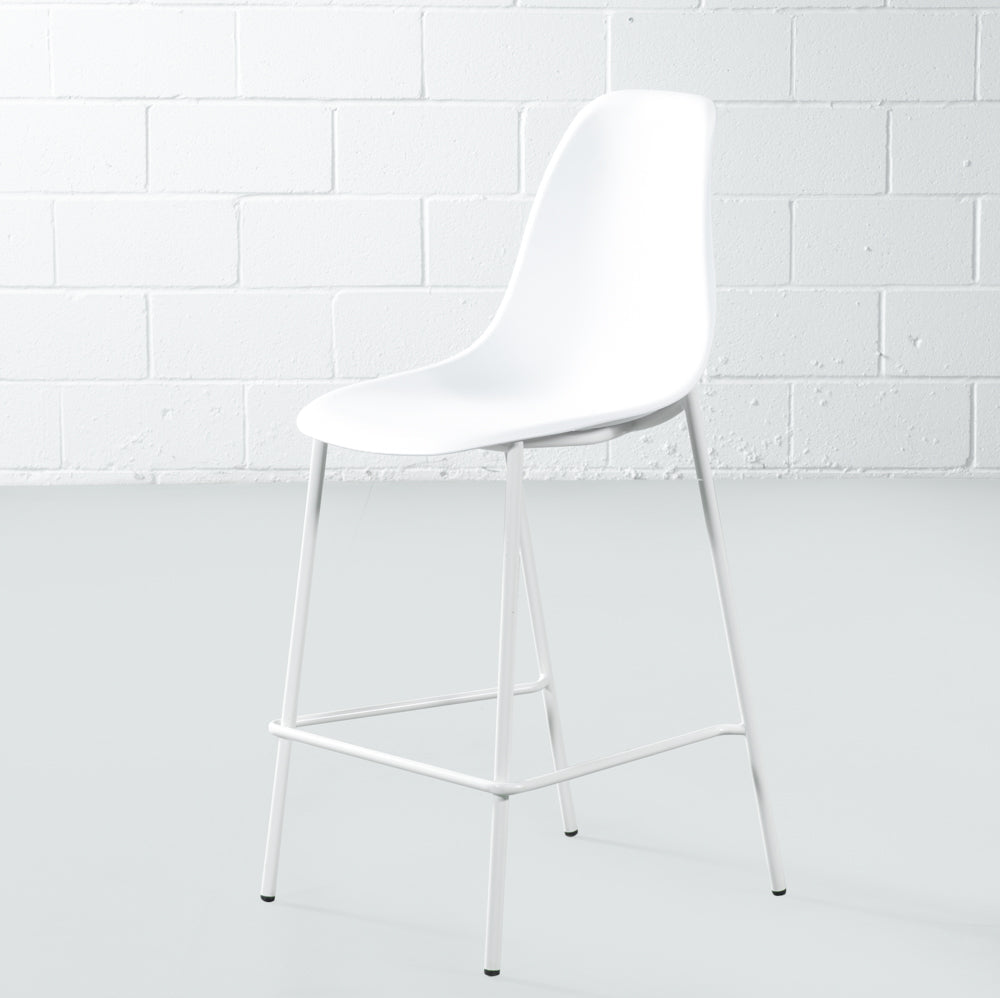 ELLEN - White Counter Stool