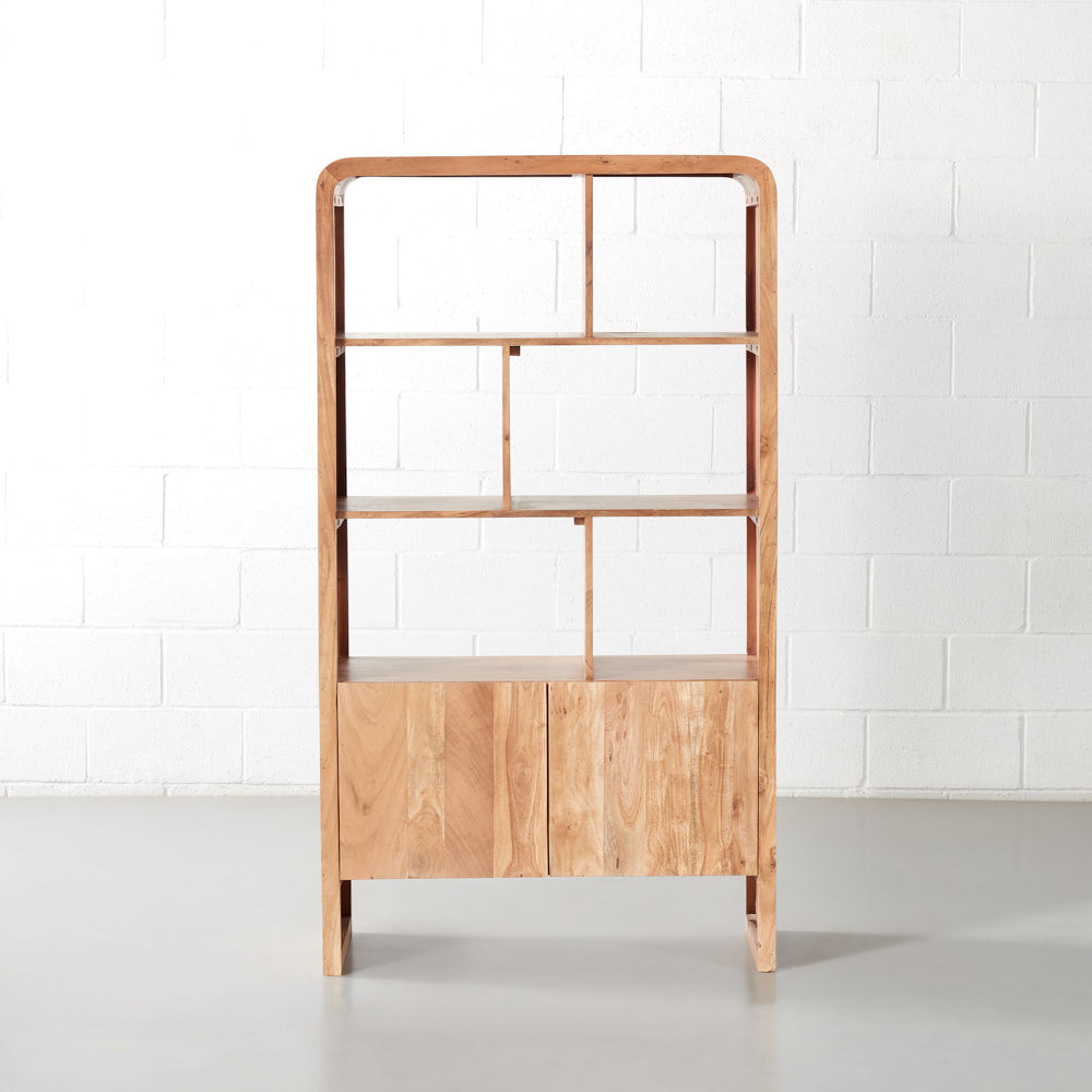 CURVE Acacia Bookshelf