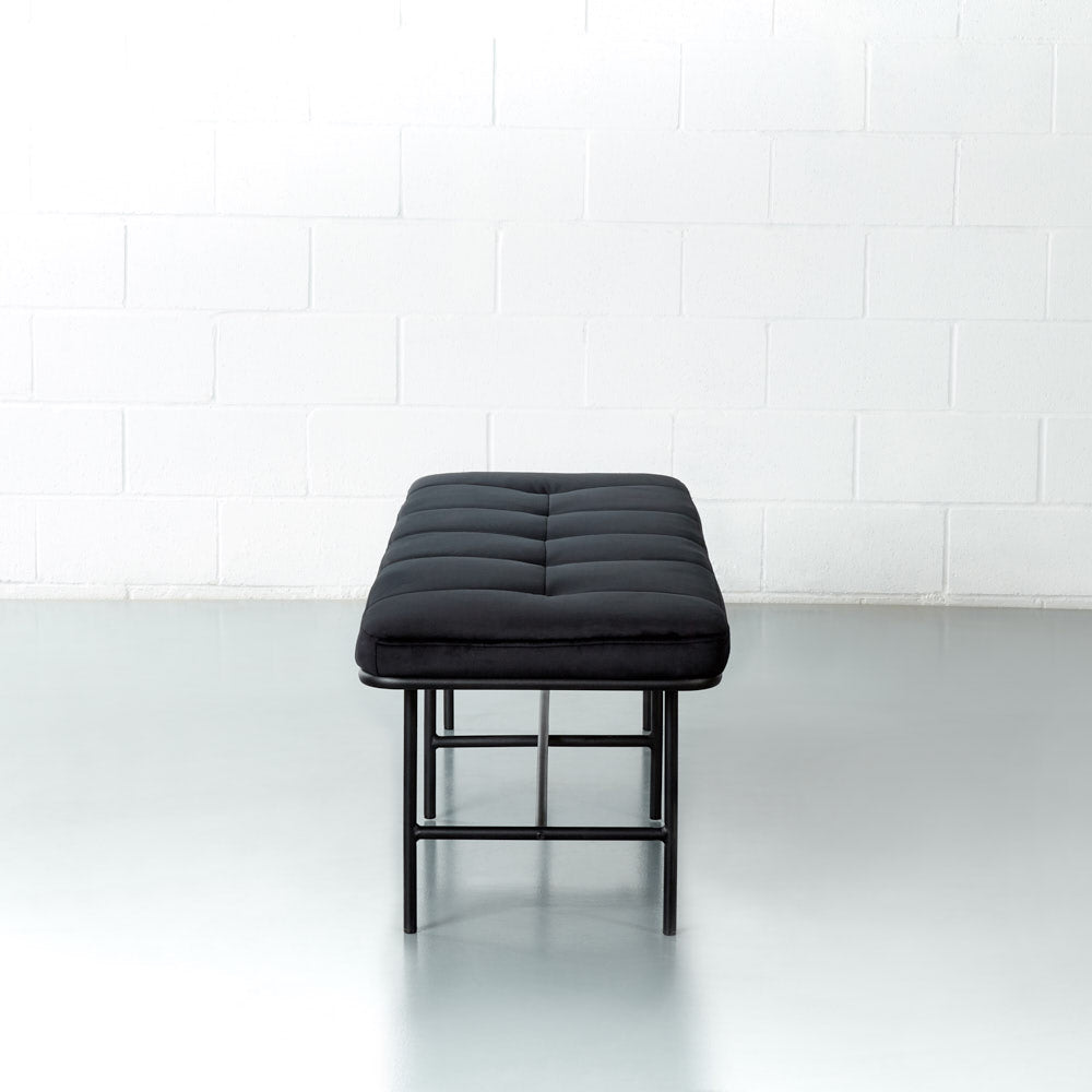 MILAN - Black Velvet Bench