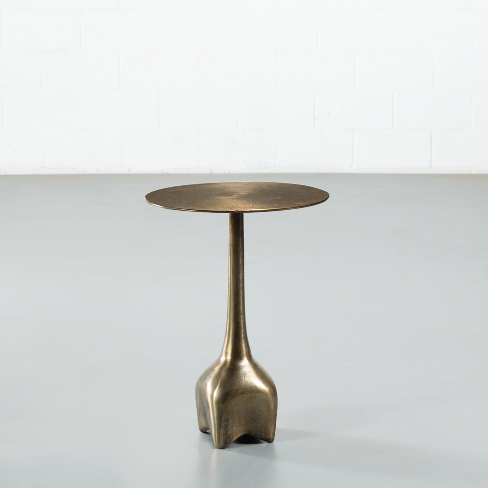 FREYA - Brass Side Table