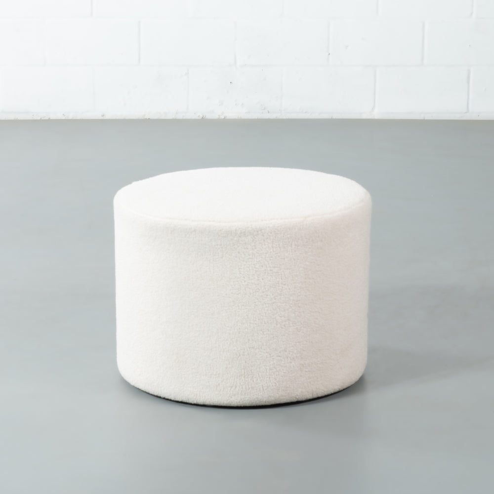 BACIO - Cream Fabric Ottoman