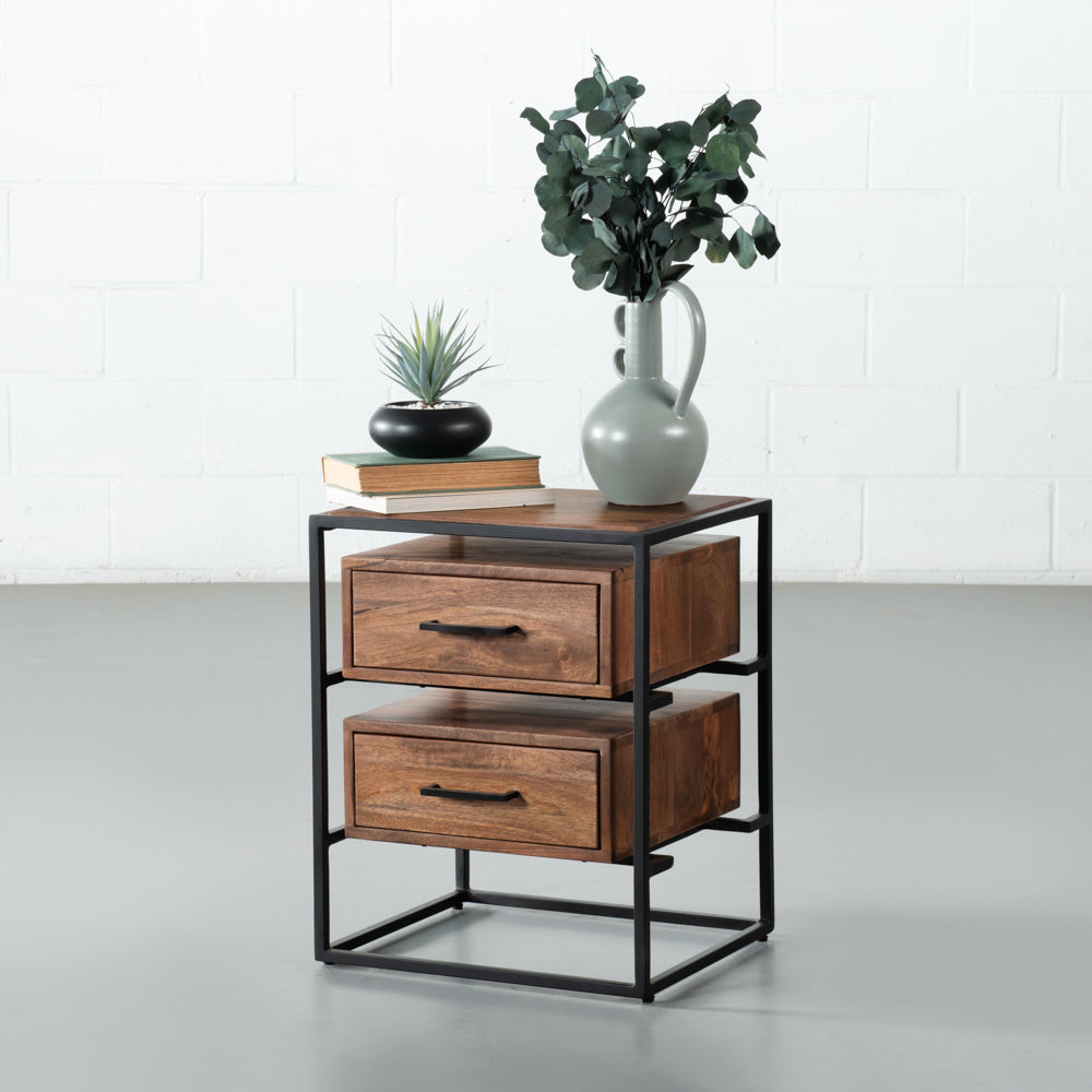 BRADSON - Natural Mango End Table