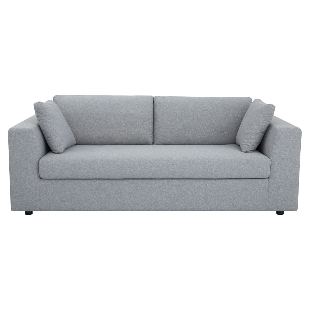 CAMERON - Grey Fabric Sofabed with Memory Foam Mattress